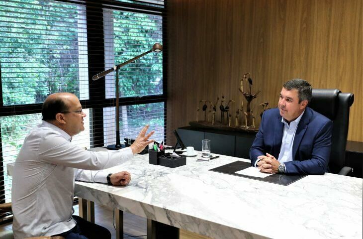 Imagem de compartilhamento para o artigo Riedel retoma função de governador e reconhece atuação do vice-governador da MS Todo dia